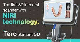 iTero Element® 5D imaging system to scan the internal structure of patients' teeth in real-time