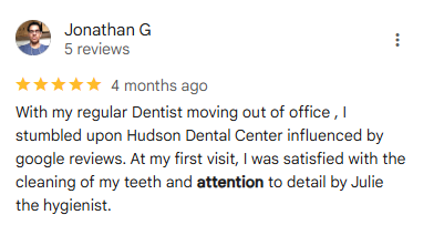 Google Review 1 For Pediatric Dentist in West New York